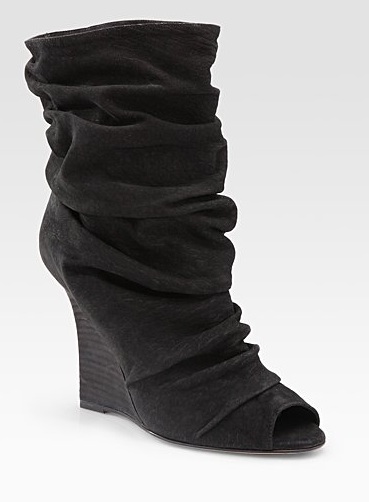 Manolo Blahnik ruched ankle booties Manolo Blahnik Ruched Ankle Boots with skinny jeans are gorgeous