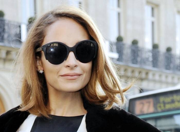 Nicole Richie H Stern Star earrings Givenchy runway Paris France NICOLE RICHIE WEARS Star Diamond Earrings by H. Stern at Givenchy Show