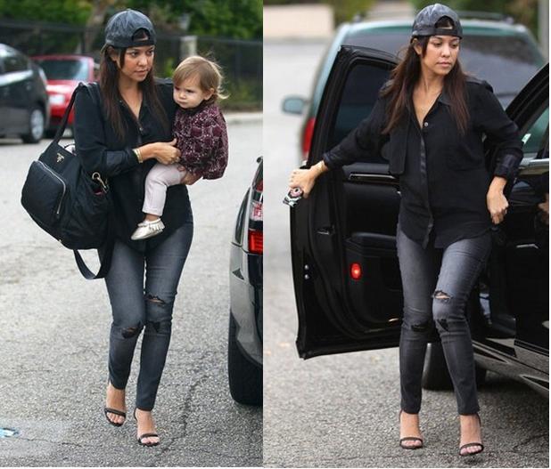Kourtney-Kardashian-Grey-Jeans Kourtney Kardashian Grey Jeans Kourtney Kardashian in Shades of Grey Jeans