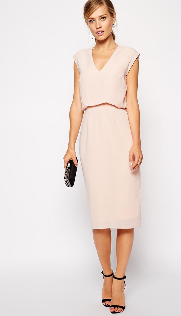 asos blush pink dress