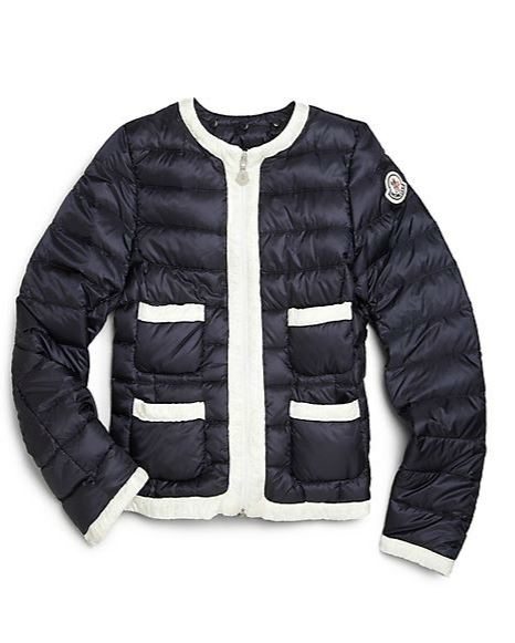 Moncler Chanel Style Puffer Jacket for Girls & Petites - Shopping