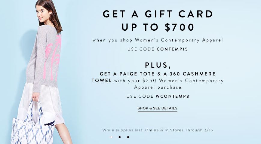 Saks Fifth Avenue Gift Card Event Shopping and Info
