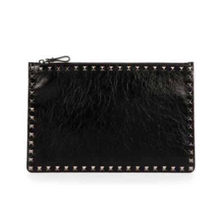 Valentino-Rockstud-Leather-Pouch