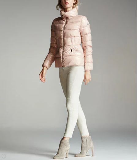 moncler pink puffer coat