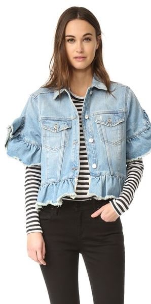 Ruffle Denim Jacket and other trends - Shopping and Info