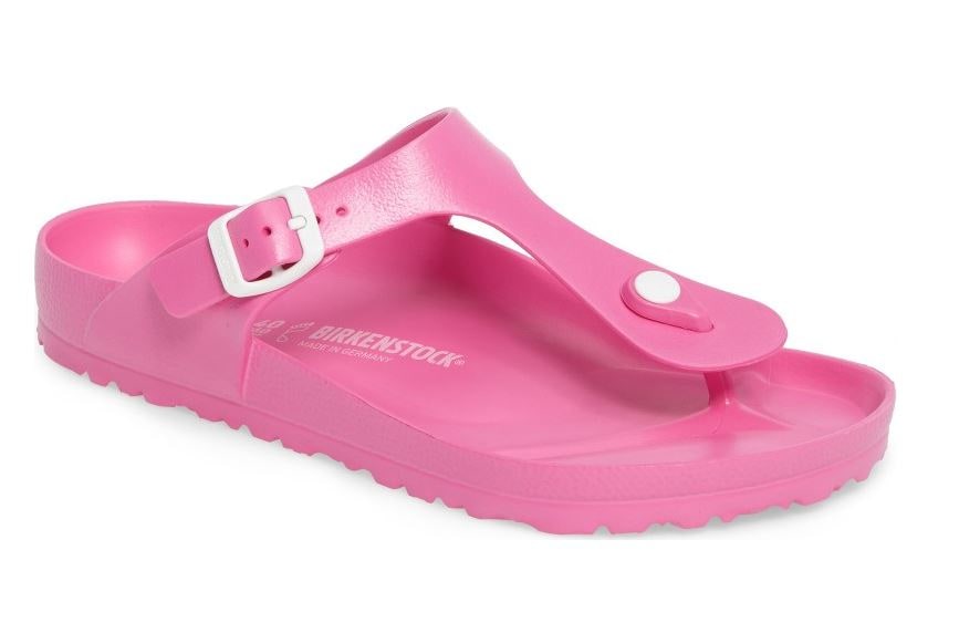 Birkenstock pink jelly sandals
