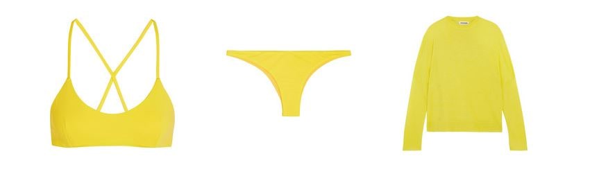 Yellow Bikini from Netaporter shoot 