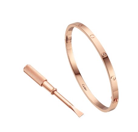 cartier thin gold bracelet