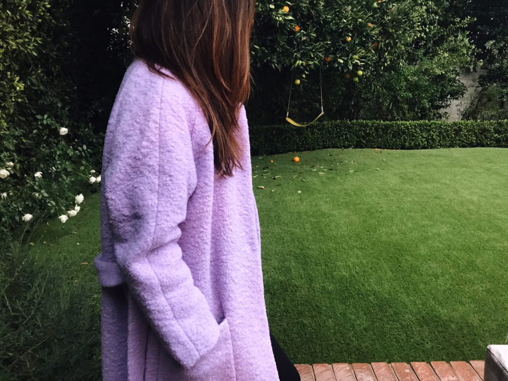 Ganni lilac coat