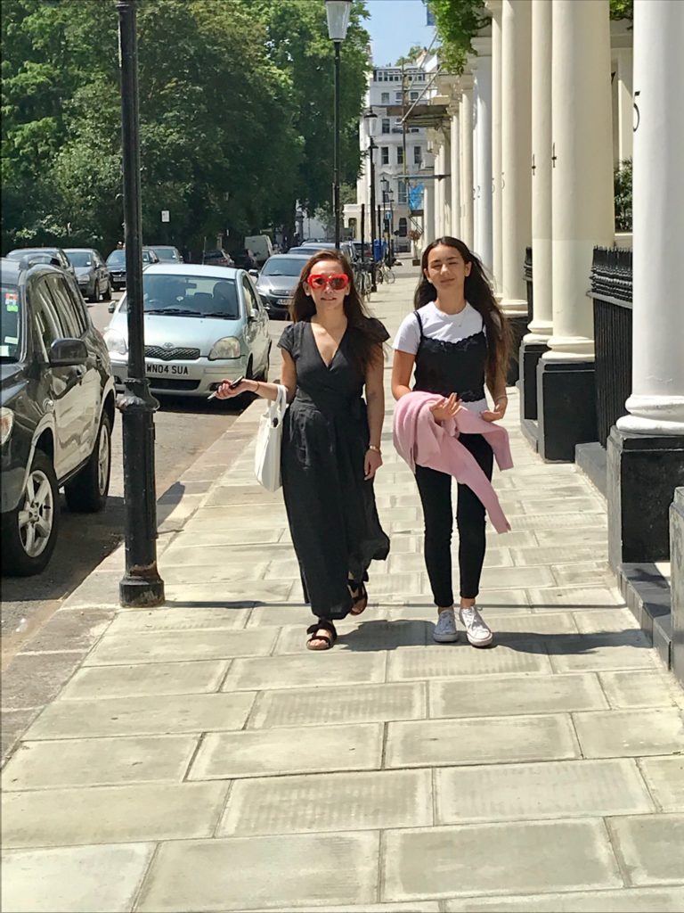 London With Red Sunglasses and Jumpsuits