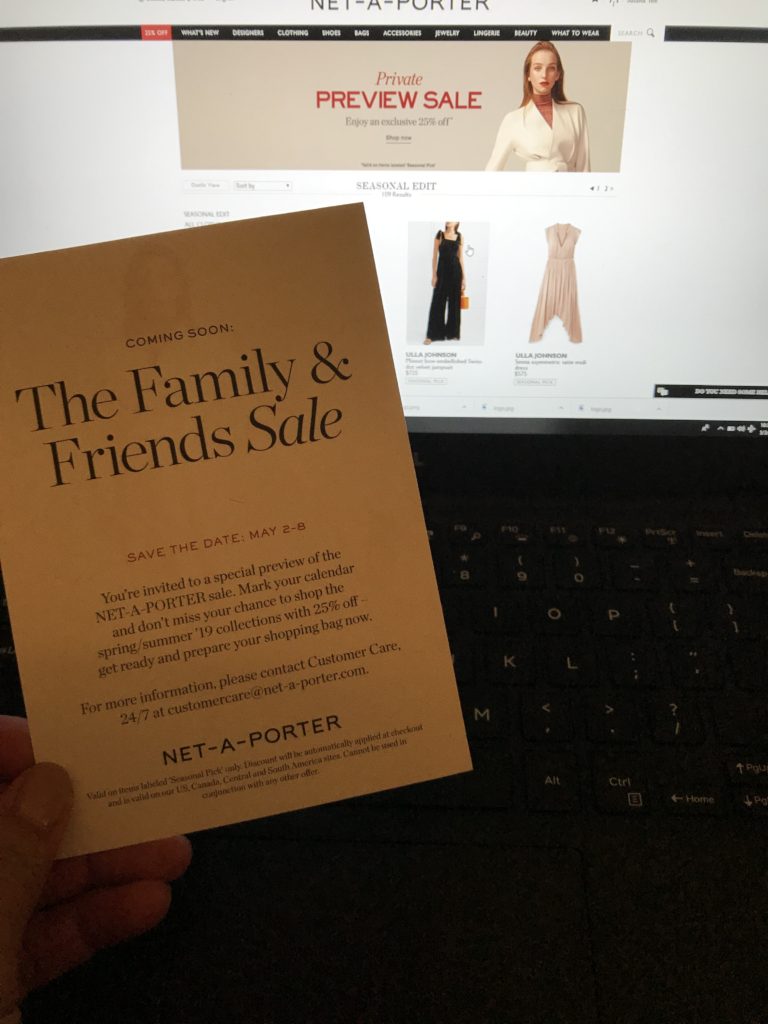 Net-A-Porter friends and family sale
