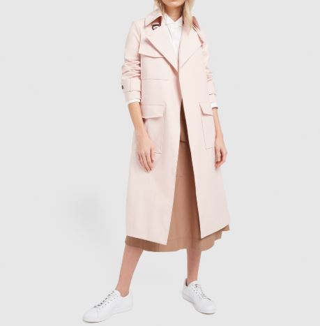 G Label pink trench coat sale